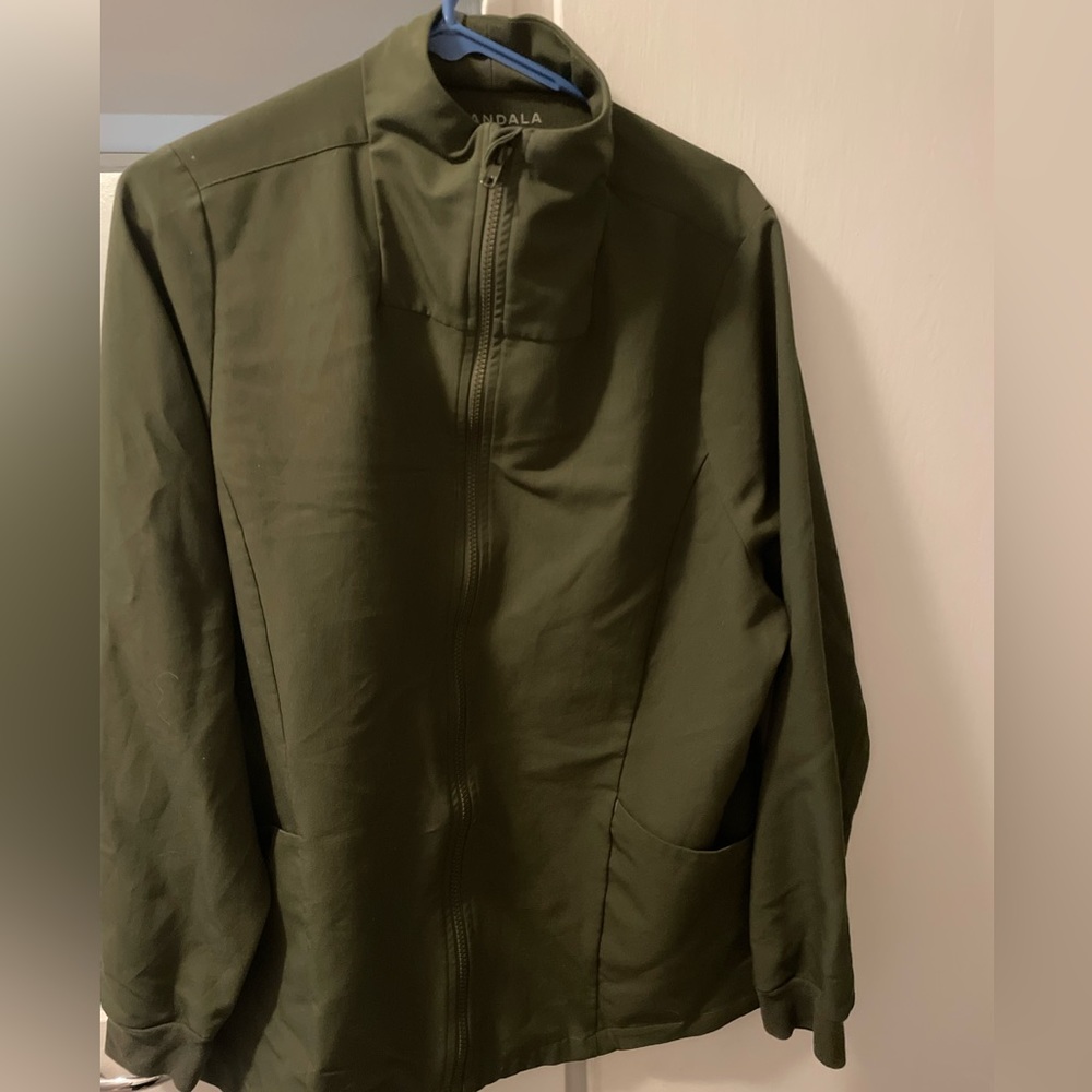 Mandala Scrub Jacket Olive XL